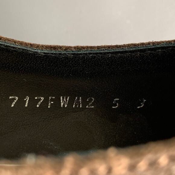 JULIUS_7 Size 9.5 Brown Black Suede Chunky Tread Sole Loafers - Picture 8 of 8